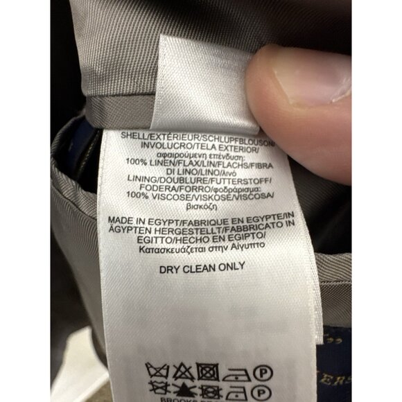 Brooks Brothers 346 Gray Glen Plaid Sport Coat 42R NWT 100% Linen - Picture 11 of 11